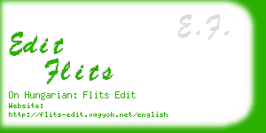 edit flits business card